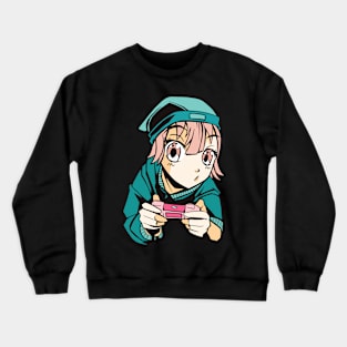 Anime Girl Manga Art Design Merch Gaming Birthday gift Crewneck Sweatshirt